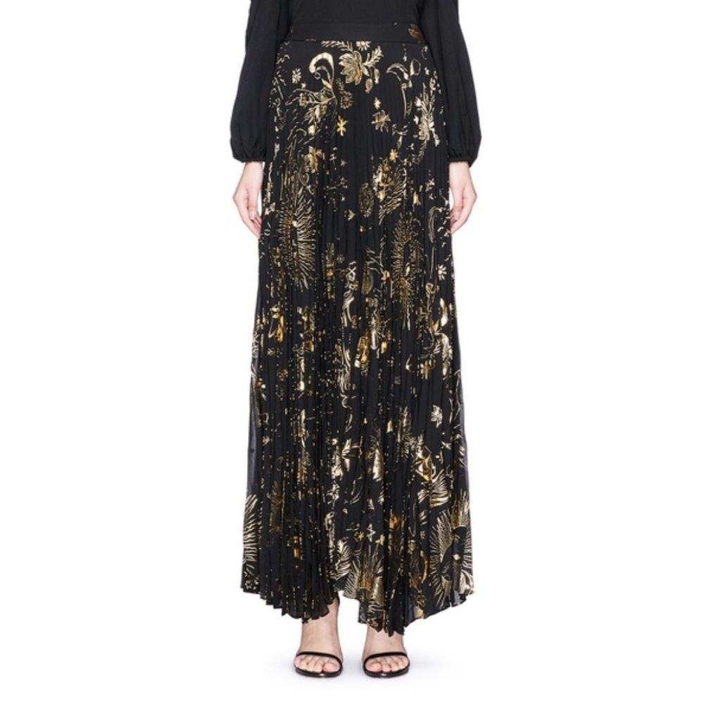 Alice + Olivia Shannon sun print maxi skirt size 8